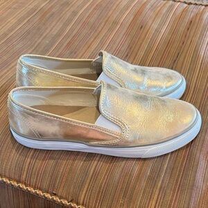Sperry Top-Sider Seaside Gold Slip On Shoes 8 $79!!